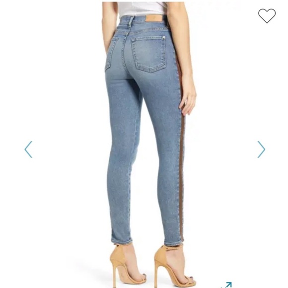 24. 7 For All Mankind High Waist Gwenevere Jeans - Picture 3 of 16